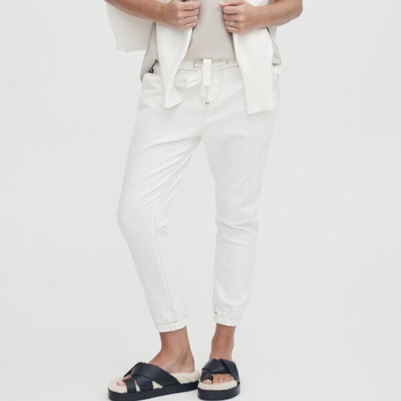 Legoe Maternity & Post Maternity Pants Denim Joggers Elastic Waist Size 2 - Picture 8 of 8